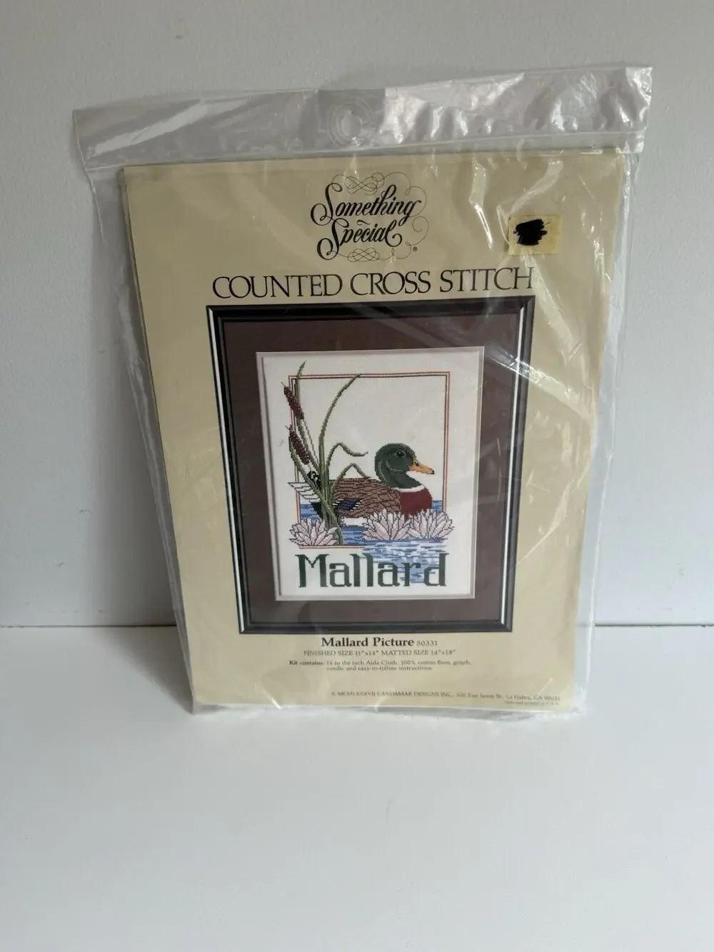 Something Special Counted Cross Stitch Mallard Picture Frame Kit New Sealed